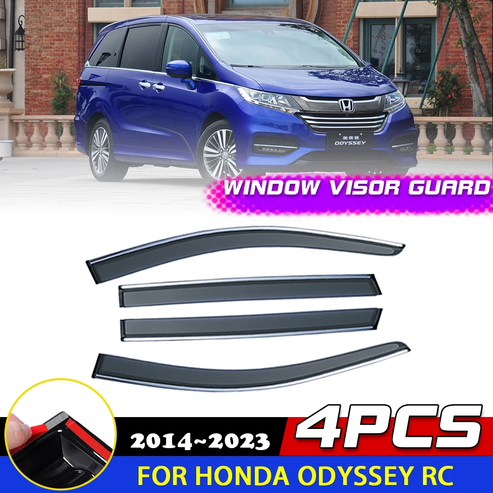 

Car Windows Door Visor for Honda Odyssey RC 2014~2023 Awnings Sun Rain Eyebrow Smoke Deflector Sticker Guard Cover Accessories