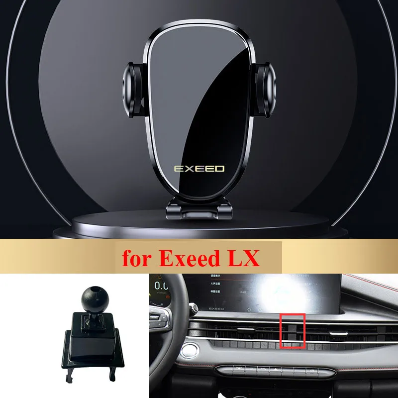 for Chery Exeed LX TXL TX VX 2023 2024 2022 2021 2020 Car Mobile Phone Holder Navigation Bracket Air Outlet Clip