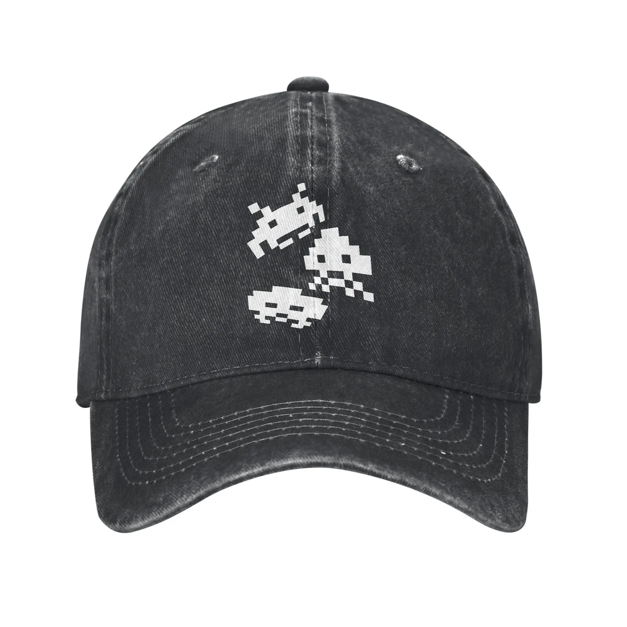 Space Invaders Baseball Cap Classic Distressed Washed Retro  Sun Cap Unisex Outdoor All Seasons Travel Adjustable Fit Caps Hat