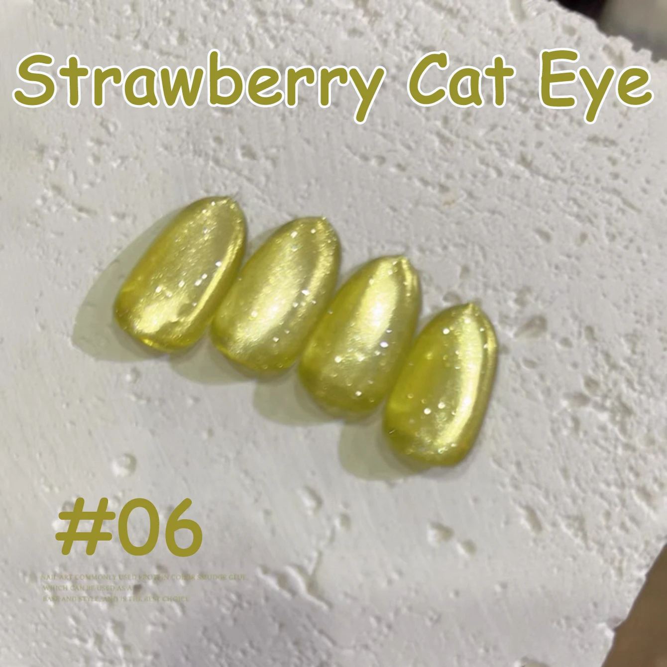 1-20 قطعة TC الحلو الفراولة القط العين هلام مسمار البولندية 2025 نمط جديد سوبر بريق تبييض الأحمر الزجاج حبة مسمار ملصقات الأظافر لوازم