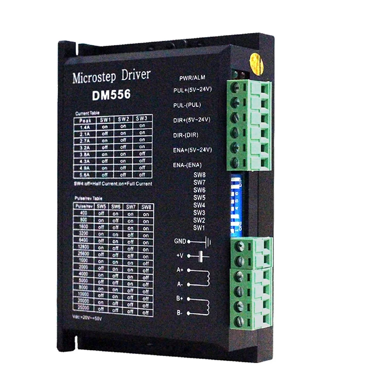 Microstep Motor Driver DM542 DM556 Suitble for 42 57 Stepper Motor Nema17 Nema23 Supply Voltage 20-50V DC 1-5.6A