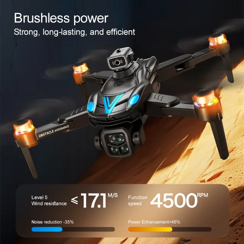 Nouveau Drone V188MAX moteur sans balais 4K professionnel HD trois caméras 5G WIFI quadrirotor pliable photographie aérienne Dron cadeaux