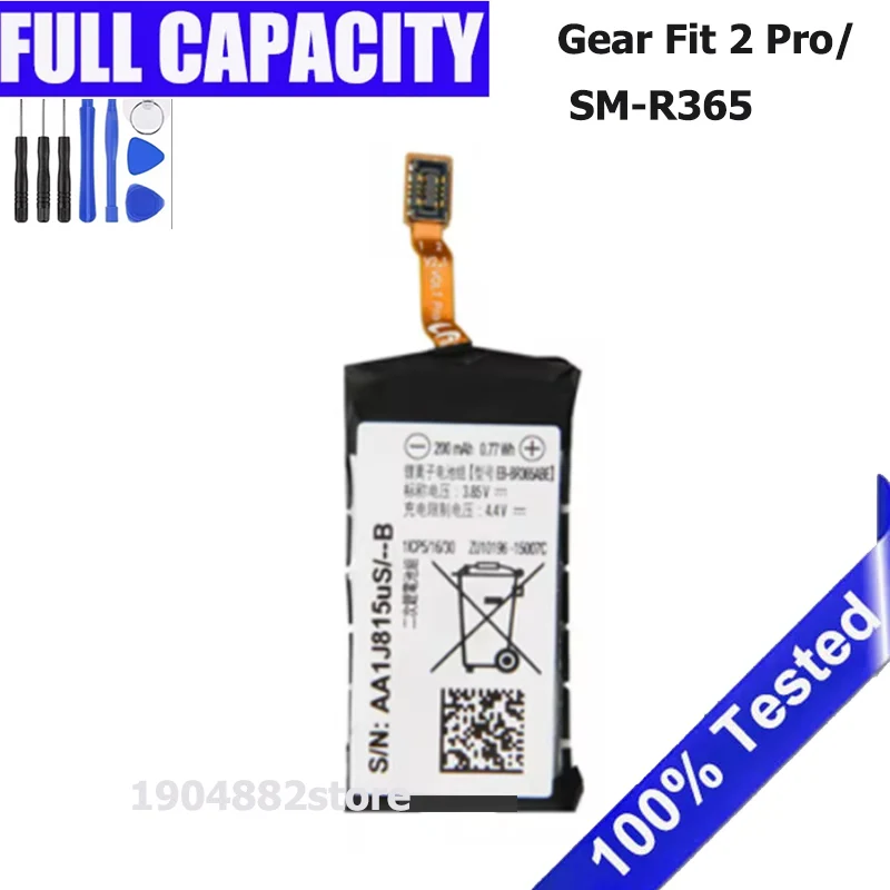 

Аккумуляторная батарея EB-BR365ABE для Samsung Watch Gear Fit 2 Pro R365 SM-R365, новая замена