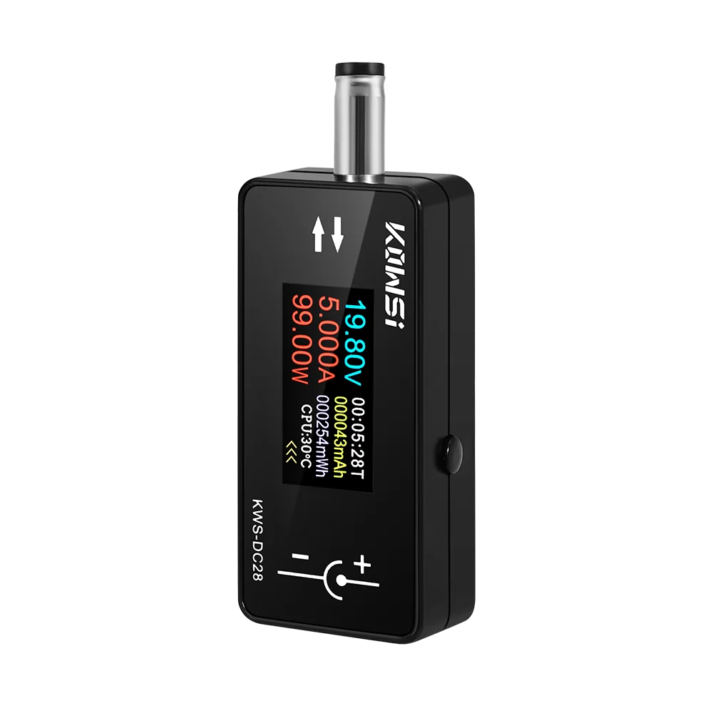 تيار مستمر 4 ~ 30 فولت 0 ~ 12A الجهد مقياس التيار الكهربائي السلطة متر 0.96 بوصة TFT HD شاشة ديجيتال تيار مستمر 5.5*2.5 واجهة تستر عدة إلكترونية