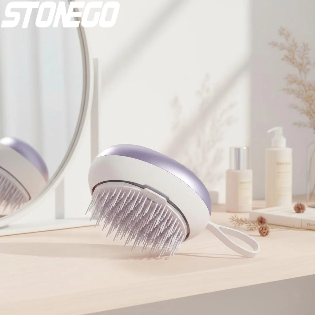 

Electric Negative Ion Hair Straightening Comb Vibration Massage Brush Anti Tangle for Smooth Fluffy Hair Care Tools