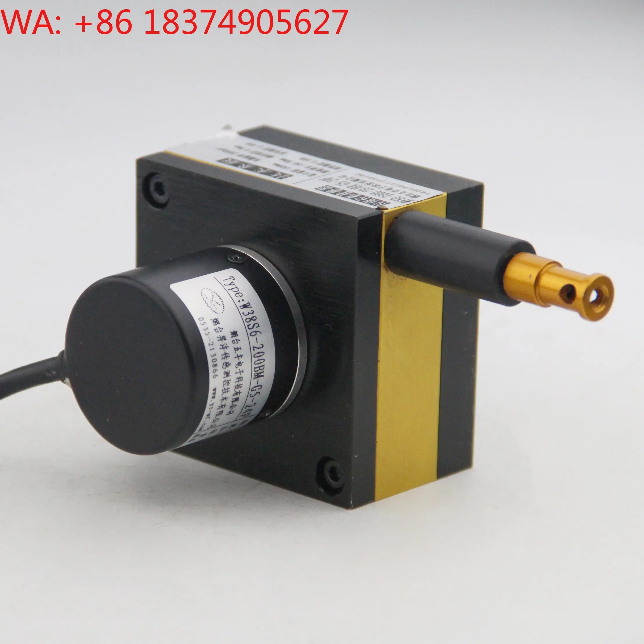 Incremental pulse cable displacement encoder, cable sensor, metal shell 48 * 48 5-24v