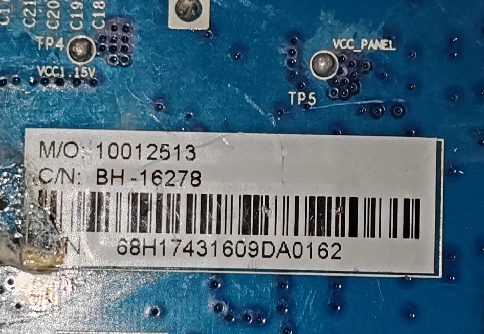 Placa de conversión de TV LED 4K, foto física de CV6M50L-B, 10012513 BH-16278