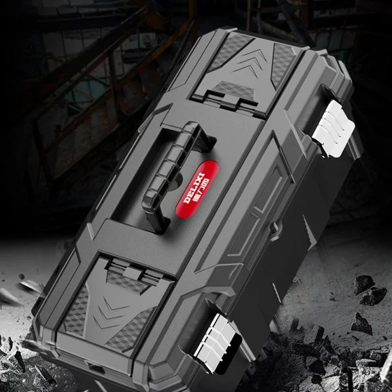 Multifunctional Capacity Tool Box Portable Professional Electrician Hard Parts Box  Large Waterproof Shockproof Sealed Tool Box
