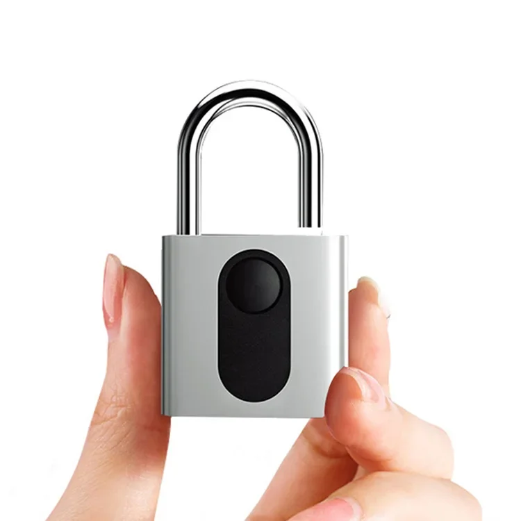 Waterproof Mini Smart Lock Fingerprint Rechargeable Padlock For Sale