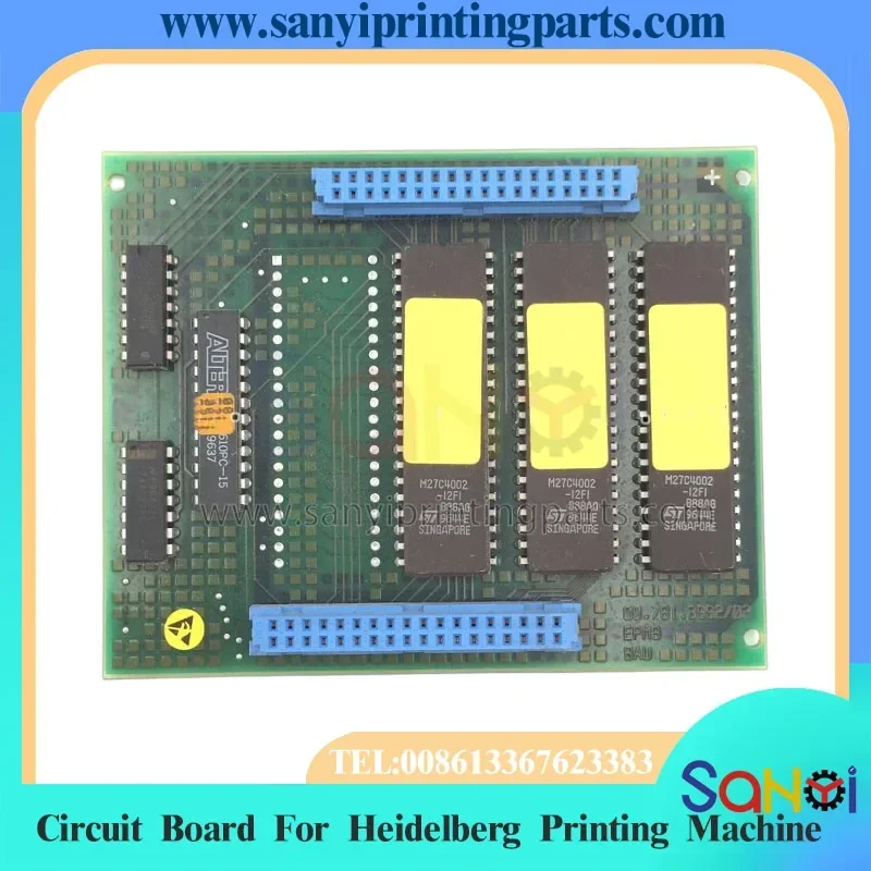 90% Original nueva mejor calidad 00.781.3992 placa de circuito EPM9 RGP2 CPT 011,2 tarjeta EPROM para máquina de impresión Heidelberg