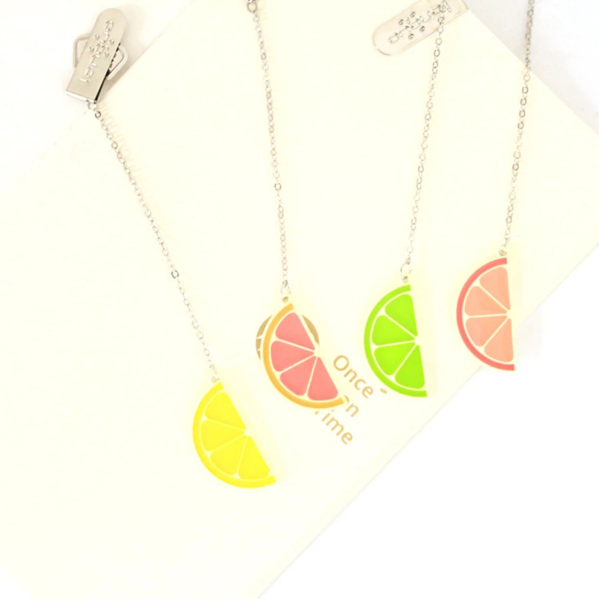 Kawaii Fresh Half Cut Lemon Pendant Cute Bookmark Stationery Teacher Supplies Page Flag School Accessories Gift Novelty Items