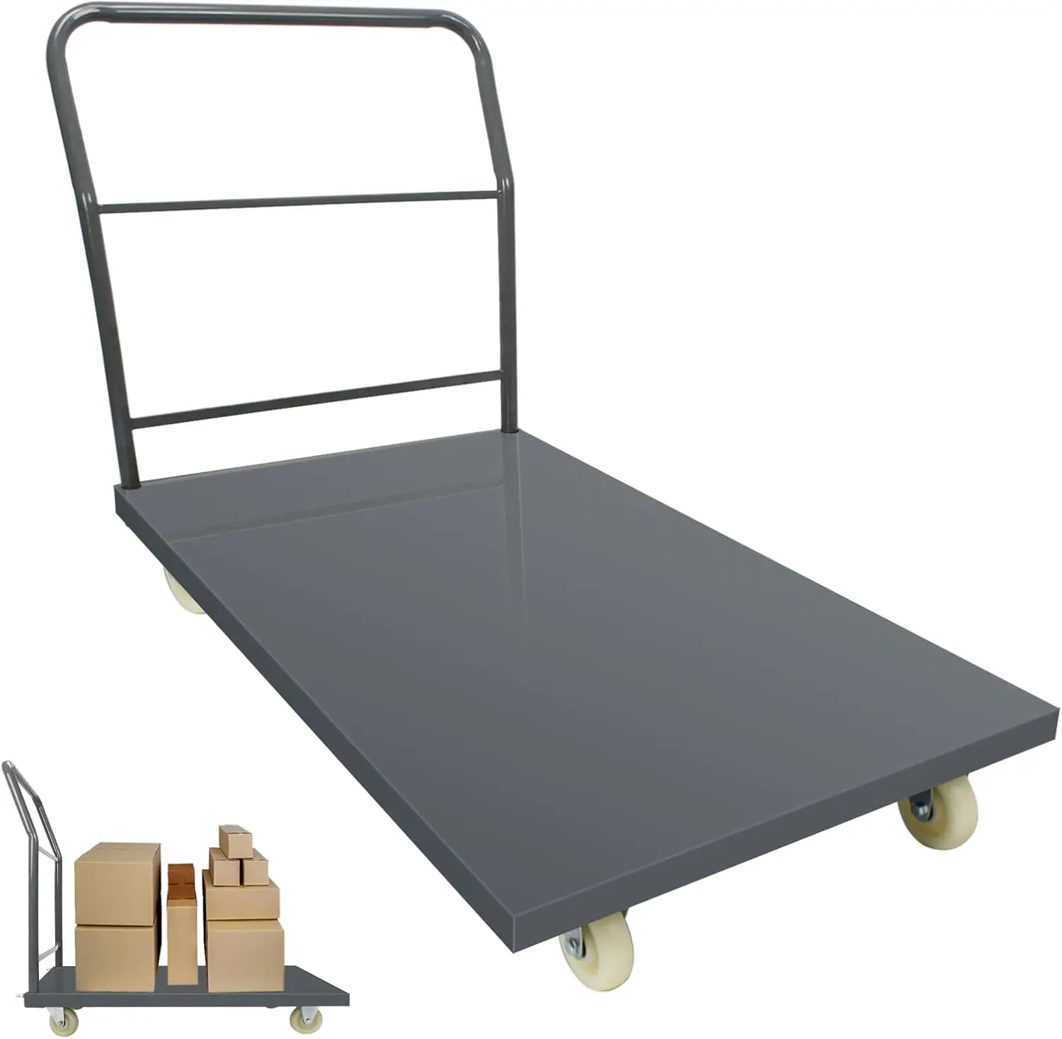 Heavy Duty Platform Truck Moving Flatbed Cart, 30