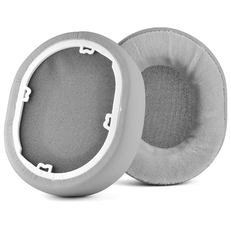 Almohadillas para auriculares HS55 HS65, almohadillas seda helada/cuero