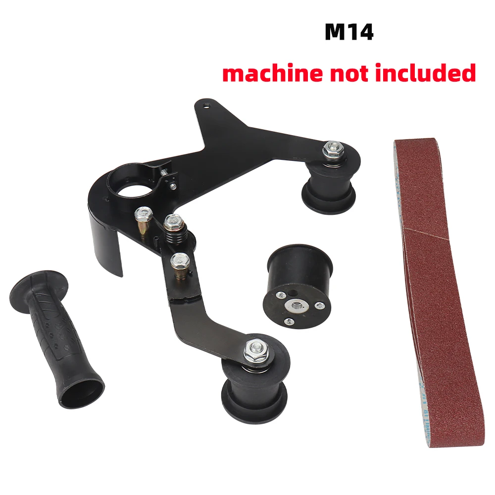 M10 M14 Rohr Bandschleifer Schleifen Schleifer Rundrohr Polieren Drahtziehmaschine Aufsatz Metall Holz Schleifband Schleifen