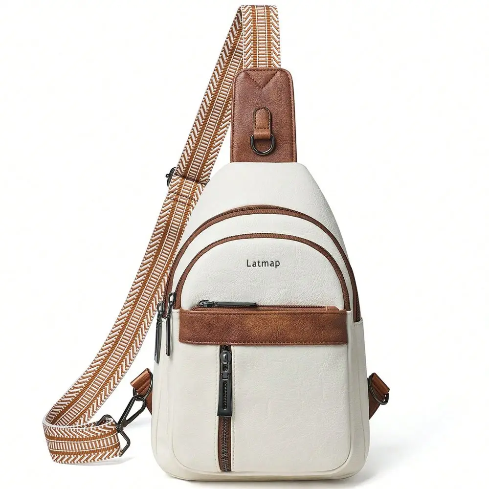 

New Womens Chest Bag, Fashionable Waterproof Shoulder Crossbody Bag, Large Capacity, With Shoulder Strap, Ideal For Sports, Fit