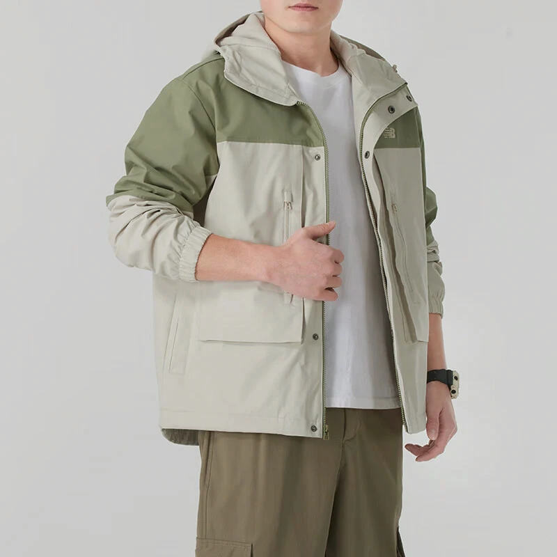 

Новая оригинальная куртка New Balance NB 2025 года для мужчин и женщин, свободного кроя, на флисовой подкладке, для разминки, AMJ51322-OLF