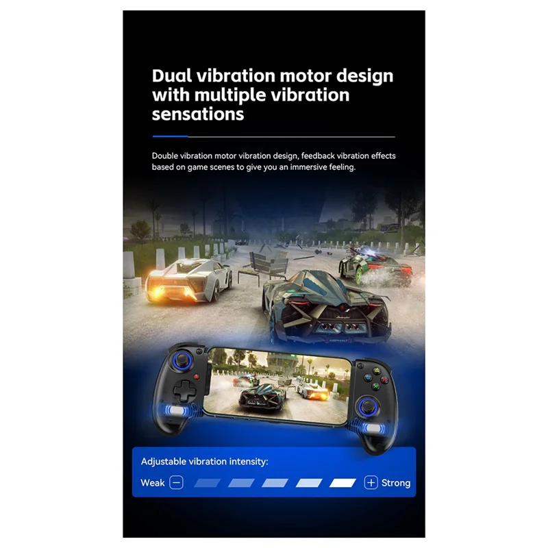 

D10 Stretch Gamepad For Delta PS4 Android IOS Tablet Switchxbox 400Mah Multi-Function Streaming Joystick