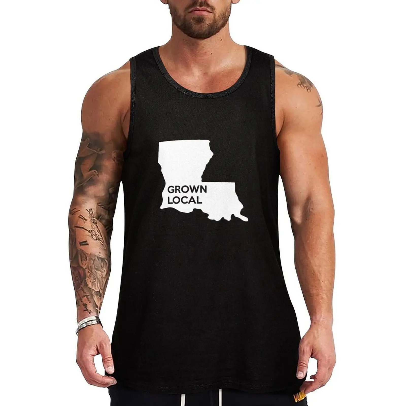 Louisiana Grown Local LA Tank Top Rugged Workwear Tank Top Durable Sleeveless Wear
