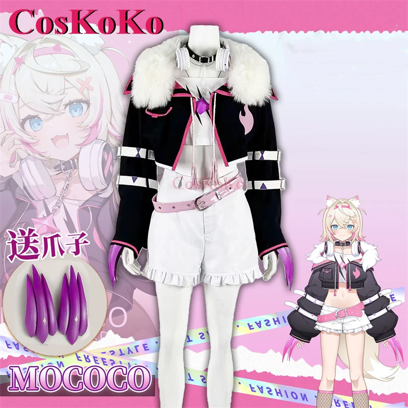 CosKoKo Mococo Abyssgard Cosplay Anime VTuber Hololive EN Costume Sweet Lovely Daily Outfit Halloween Party Role Play Clothing