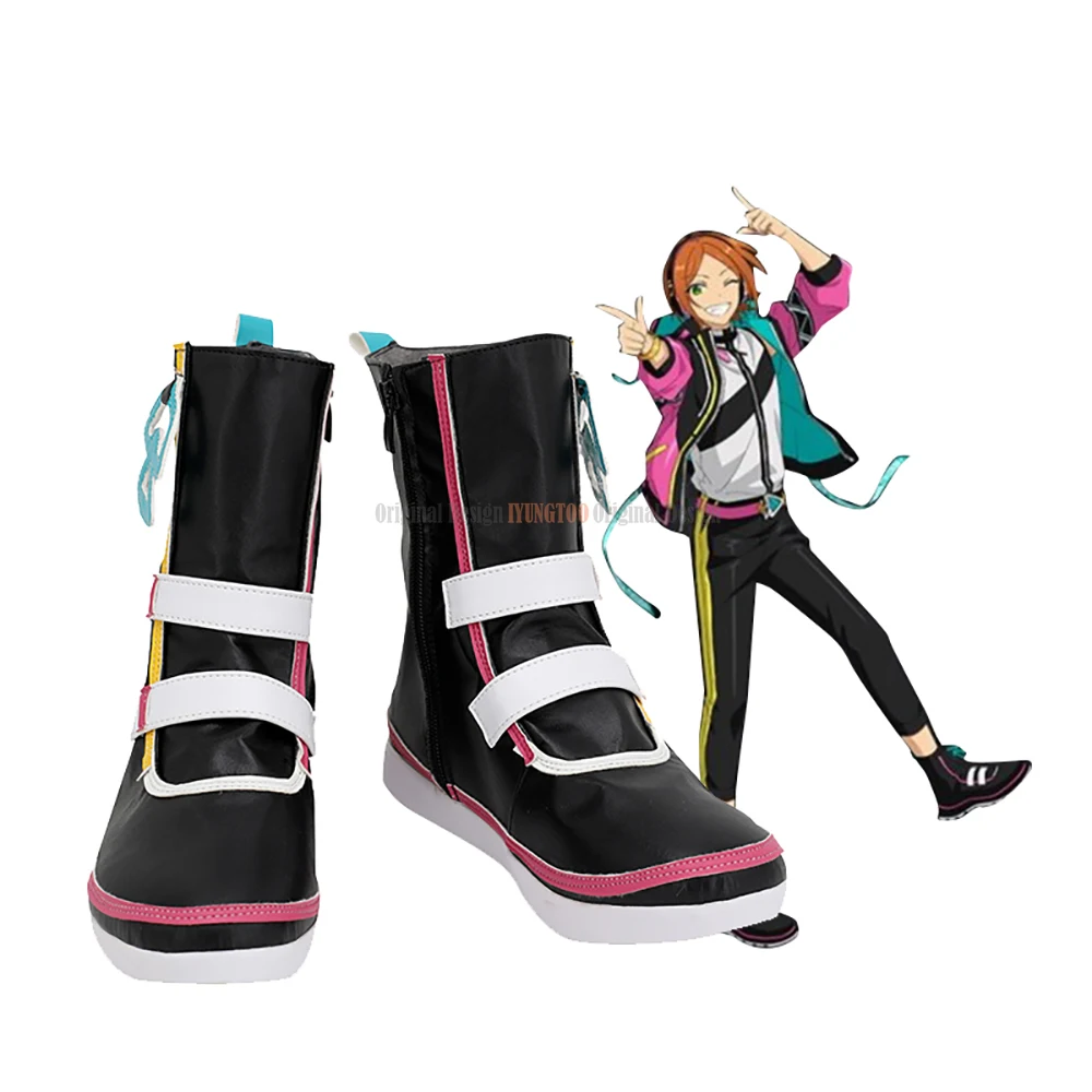 

Ensemble Stars 2wink Aoi Hinata Aoi Yuta Cosplay Boots Customized Leather Shoes Any Size for Unisex