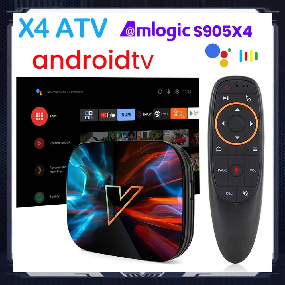 فونتار X4 أندرويد تي في بوكس ذكي ، أملوجيك S905X4 ، مركبة ، أندرويد 11 ، مشغل وسائط ، إدخال صوت جوجل ، AV1 ، m ، واي فاي مزدوج ، ذاكرة رام 4 جيجابايت