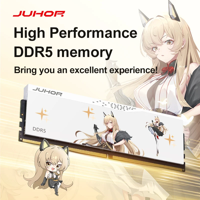 JUHOR DDR5 RAM 32GB (2x16GB) 6000MHz 6800MHz 7200MHz  (Intel XMP 3.0) Desktop Memory