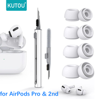 KUTOU Liquid Silicone Ear Tips 4 Pairs forfor Airpods Pro and Airpods Pro 2nd Generation Noise Reduction Pad Earplugs Ear Caps