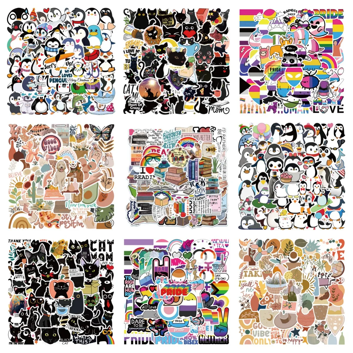 

50pcs Waterproof Graffiti Cute Cartoon Anime Stickers For Laptop Water Bottle Luggage Notebook Vinyl Decals