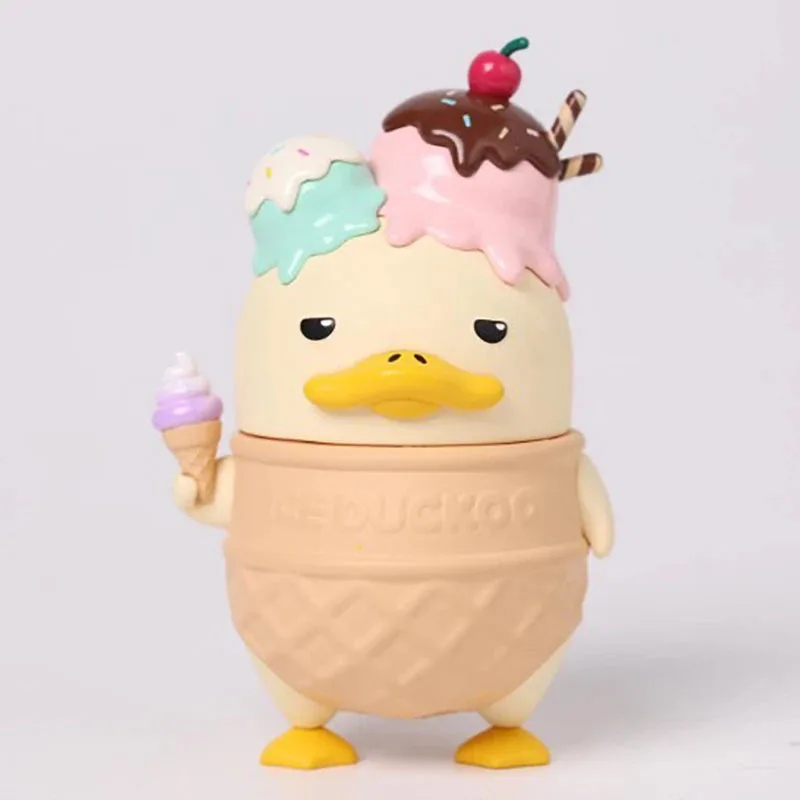 POP MART Ice Cream YA DUCKOO Action Figure Toys Room Car Decor Gifts for Kids Original Cute DUCKOO Anime Figures Doll Toys