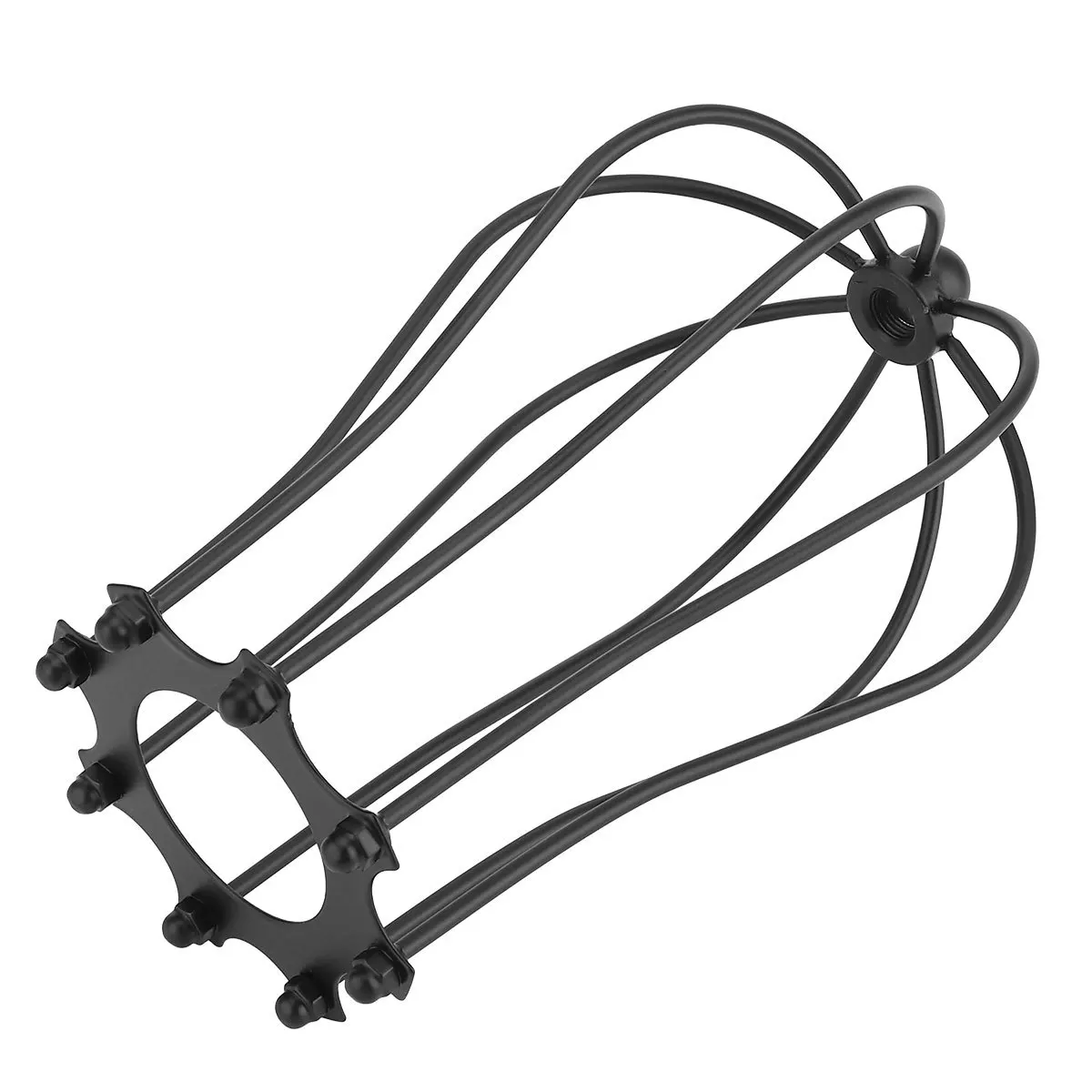 1 قطعة غطاء الثريا الأسود الرجعية خمر النمط الأمريكي سلك الحديد قوي غطاء خفيف ديكور المنزل الطرف #4