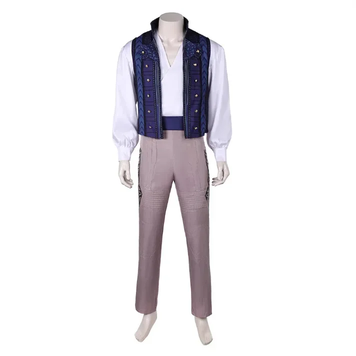 Wicked Prince Fiyero Cosplay Costume Disguise for Adult Men Clothes Shirts Vest Pants Outfits Halloween Carnival Party Suit