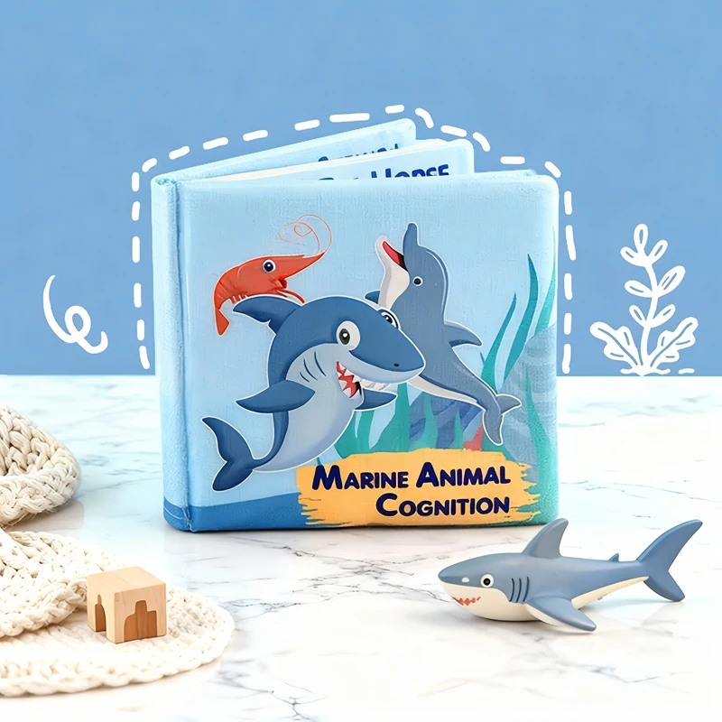 

Baby Cloth Book Cognitive Toy for Learning Animals - Early Education Soft Book for Toddlers