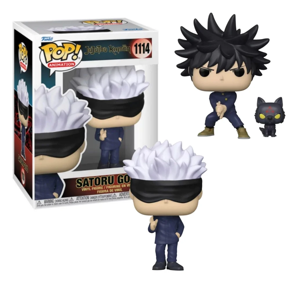 Funko Pop Anime Jujutsu Kaisen Megumi Fushiguro # 1112 Satoru Gojo # Figura de acción de vinilo de Yuji Itadori 1114, juguetes y regalos