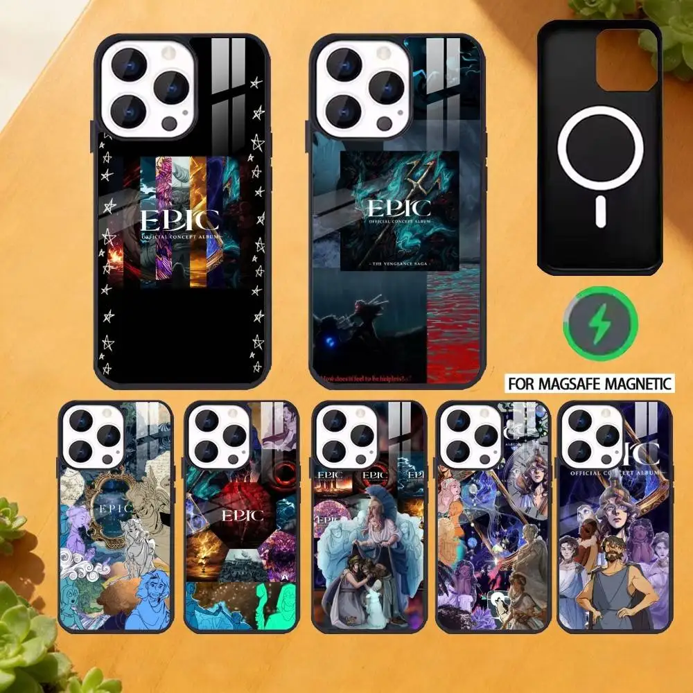 

E-Epic The Musical Music Phone Case For iPhone 17 16 15 14 13 12 Pro Max Plus for Magsafe Mirror Wireless Magnetic Cover