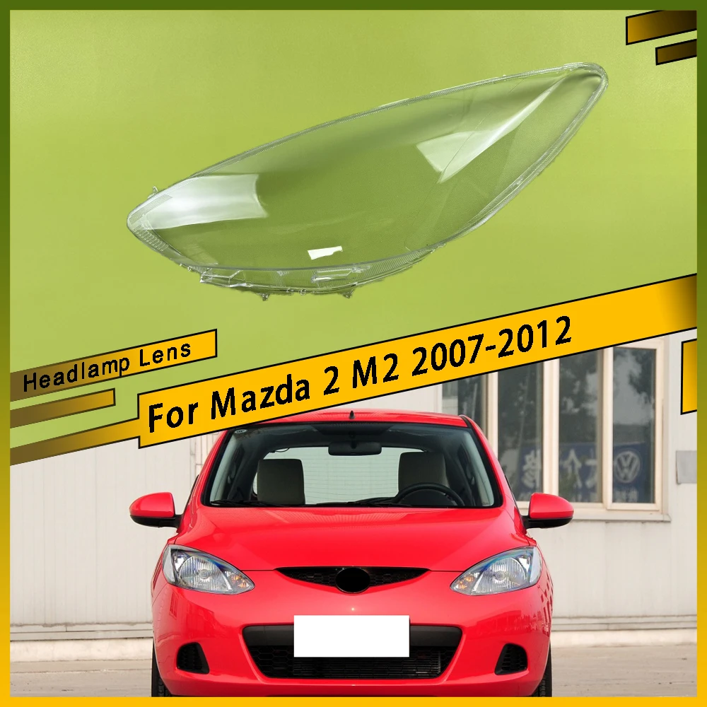 

Крышка объектива передней фары автомобиля, прозрачное стекло автомобиля, корпус из плексигласа, замена оригинальных авто гаджетов для Mazda 2 M2 2007-2012