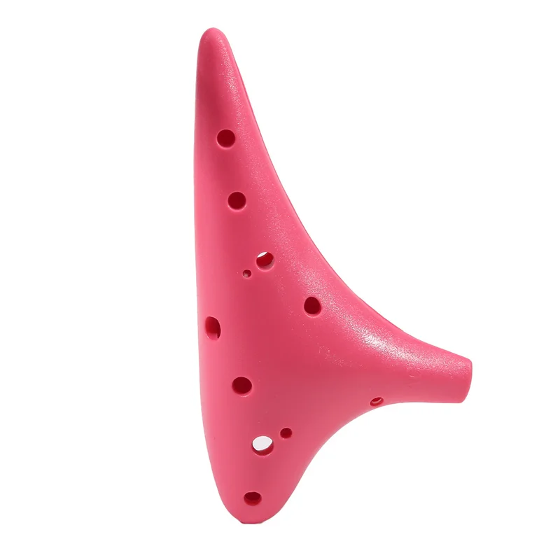 1PC 12-hole Ocarina Resin Plastic Alto C Tuning Ocarina New 12-hole Multicolor Flute Adult Children\'s Instrument