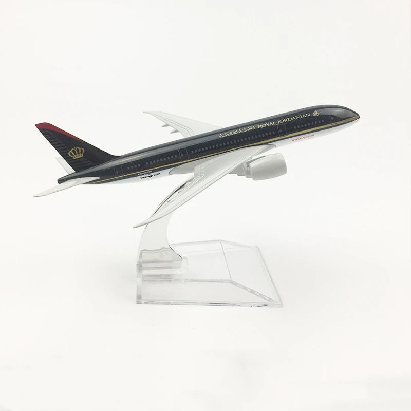 

16CM Airplanes Boeing B787 Royal Jordanian Airplane Plane Diecast Alloy Aircraft Model Toys Kid Gift Collectible Decoration