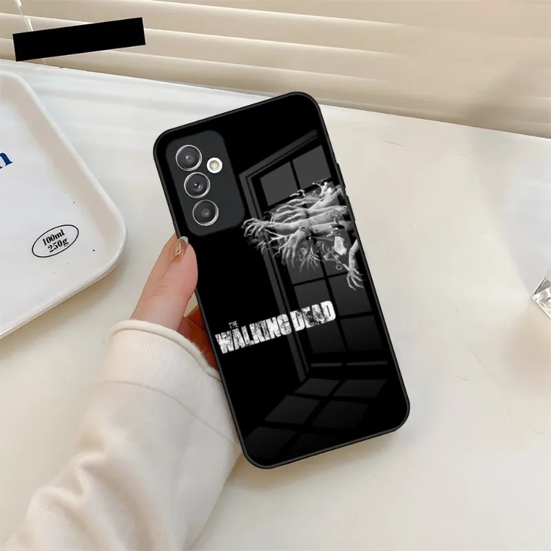 The Walking Dead Phone Case Tempered Glass For Samsung A34 A52 A14 A54 A51 A22 A32 A72 S22 S23 Ultra Note 20 10 Pro Plus Coque