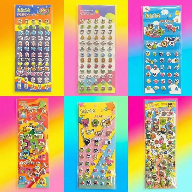 

30pcs Japanese Tamagotchi 3d Bubble Stickers Creative Girl'S Diy Phone Case Camera Decor Children'S Reward Toy