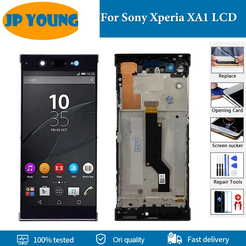 

5.0" Original LCD For SONY Xperia XA1 G3112 G3116 G3121 LCD Display Touch Screen With Frame Replacement For SONY XA1 Display