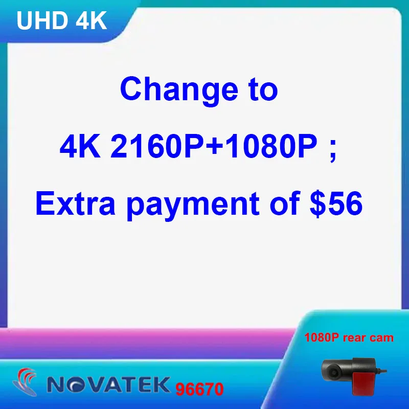 Dash-cam Change to Better CARDVR Front 4K 2160P+ Rear 1080P