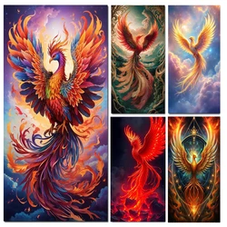 Animal Diamond Painting Phoenix Rhinestones Art Embroidery 5d Diy Painting Round Square Drills Handicraft Artwork