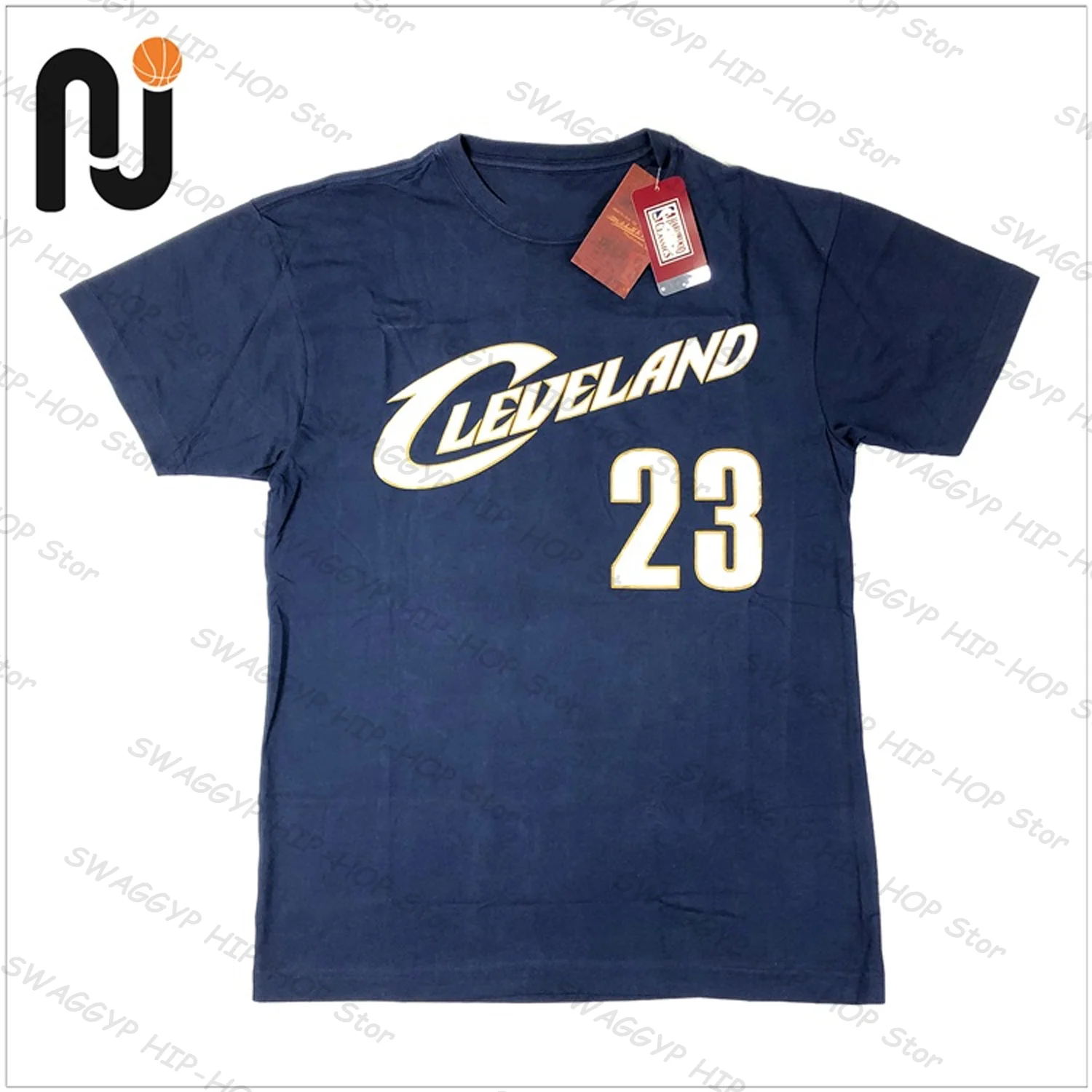 

[XNF Official Store]260 Of Grams Heavy Cotton!Cavaliers 23 Bastketball Sports Vintage T-shirt Men's Women's Short-Sleeved Tops