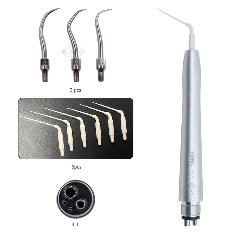Dental Equipment Sonic Activator Air Scaler Handpiece With 6pc Endo File 3pc Scaling Tips Dentistry Implant Unit