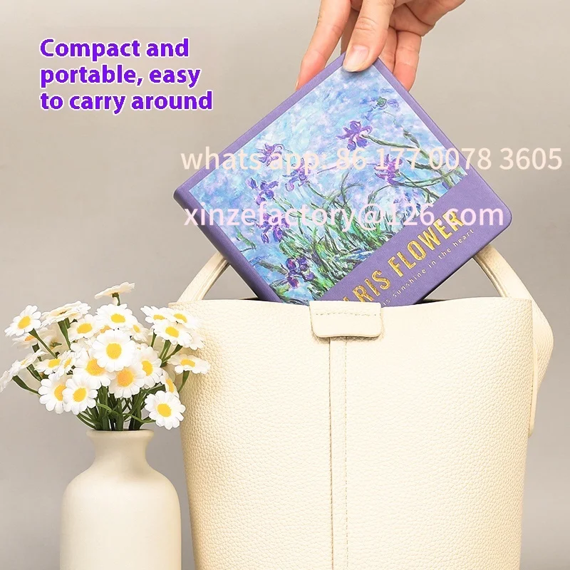 Cuaderno de bocetos portátil personalizable, cuaderno para colorear para adultos, ilustración dibujada a mano, diario, pequeño libro en blanco, pintura de acuarela