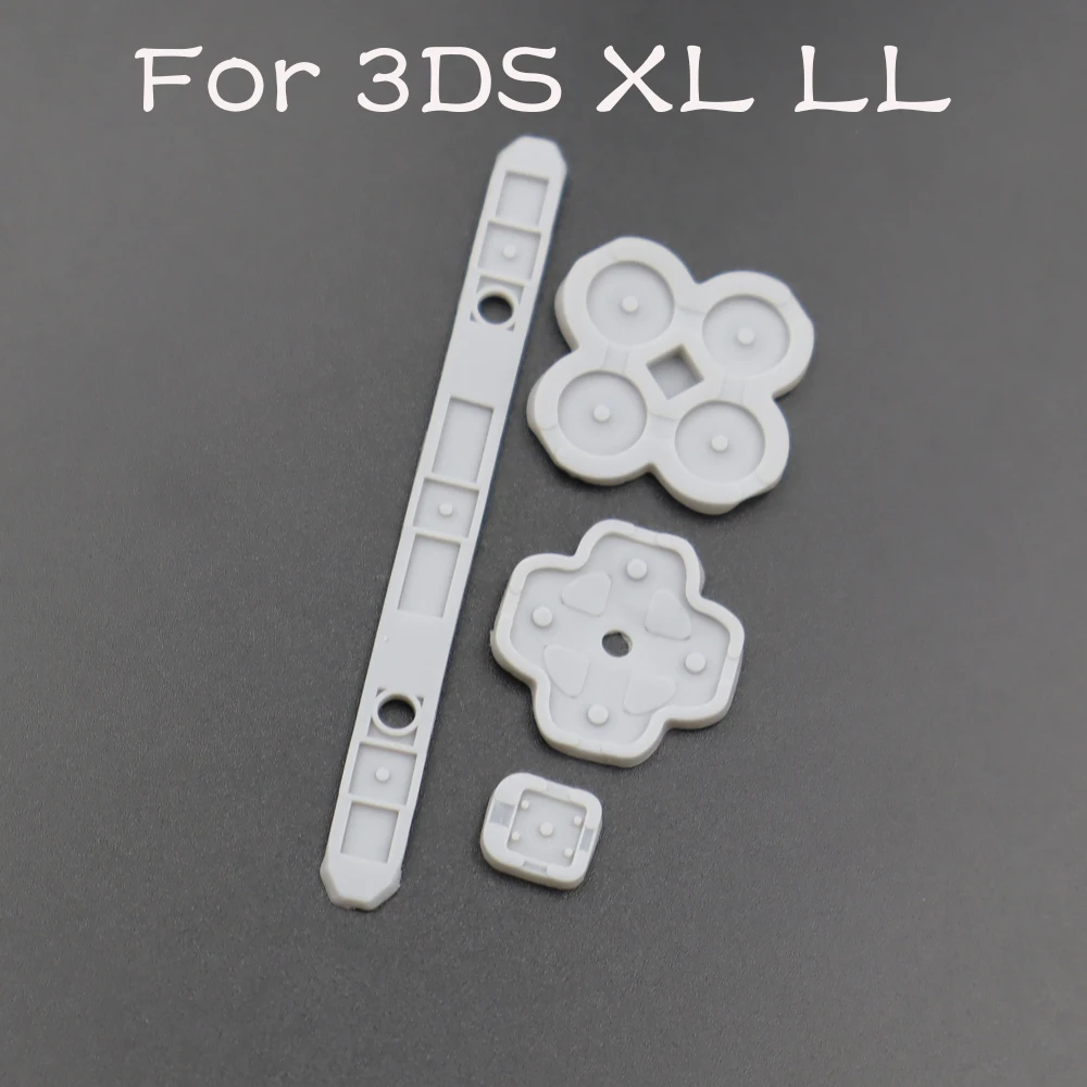 Conductive Rubber Button Pad For 3DS XL LL / New 3DS XL LL Silicone Keypad Mat Replacement Repair Parts For Game Console Buttons