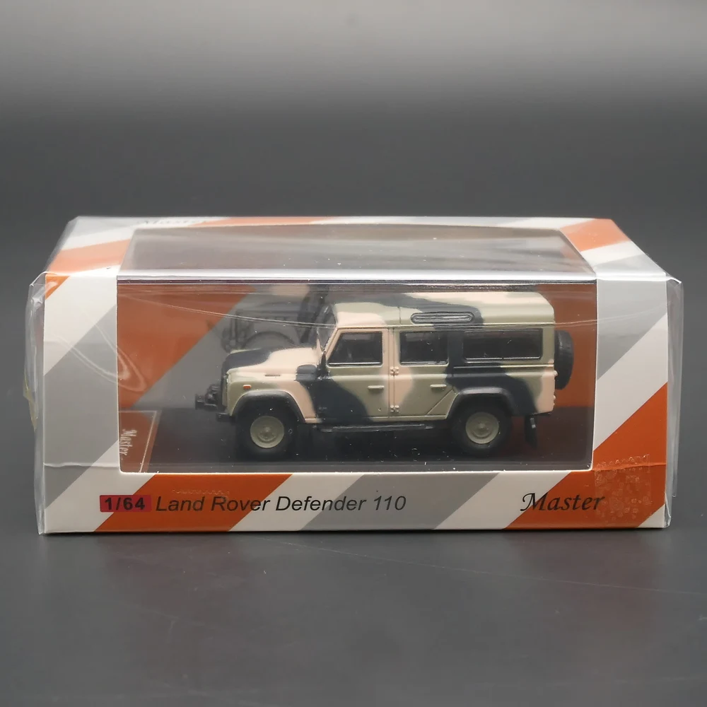 Master 1:64 Scale Diecast Alloy Land Rover Defender 110 Toys Cars Model Camouflage Classics Adult Gifts Souvenir Static Display