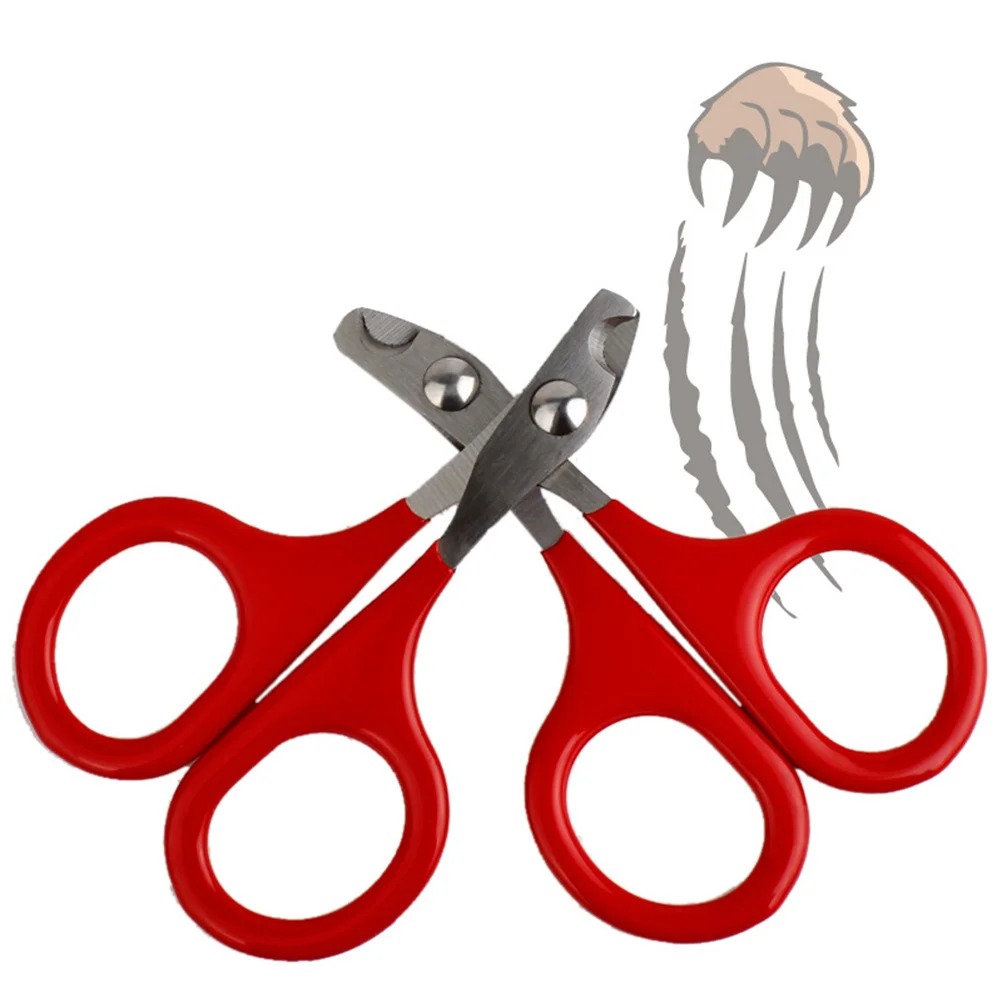 

3 pcs Pet Nail Clipper Stainless Steel Dog Cat Nail Trimmer Grooming Tool For Home Salon Use Bend Edge Design Pet Care