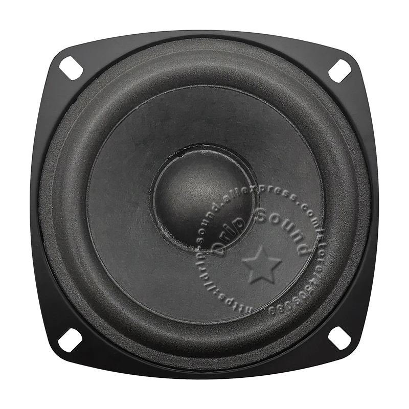 4'' Inch Square Speaker Passive Radiator Horn Woofer Diaphragm Auxiliary Bass Repair Part Accessories 105x105mm