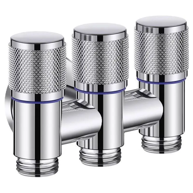 Bathroom Faucet Valve Fittings Valve One Into Three Out of The Balcony Kitchen Stainless Steel Toilet Fittings Bathroom Fittings